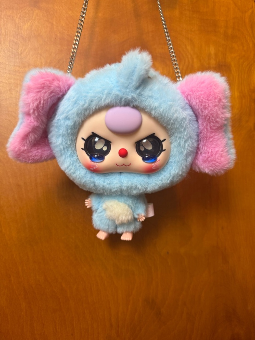 400% BIG HEAD Zipper bag pouch with chain - Baby three